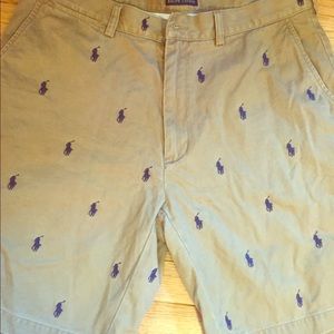Polo Horse Khaki Shorts